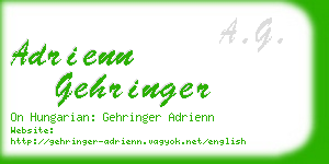 adrienn gehringer business card